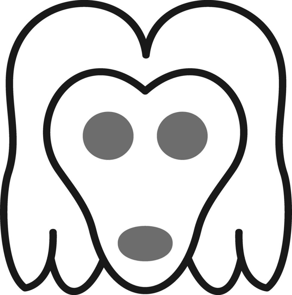 Afghan Hound Vector Icon