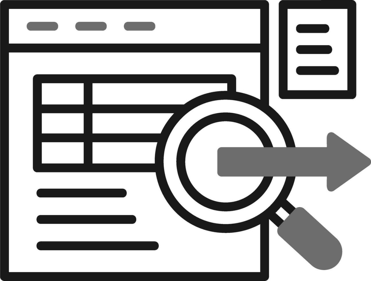 Data Query Vector Icon
