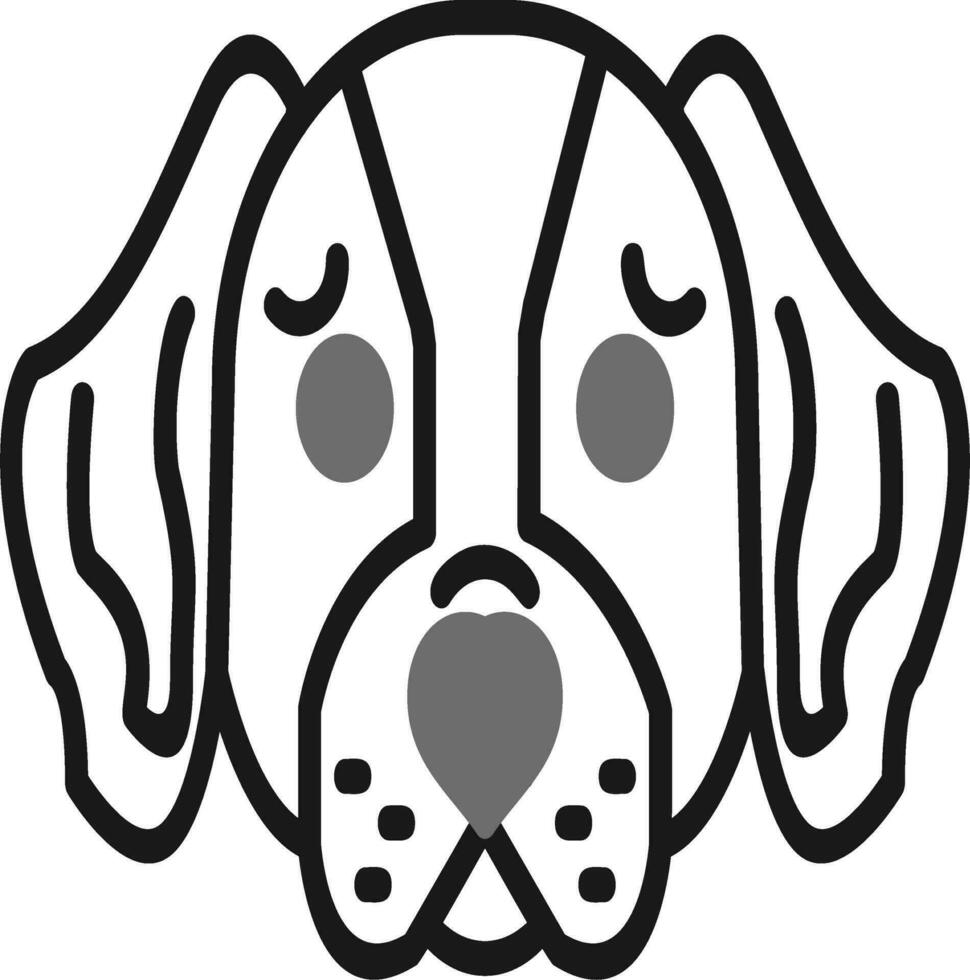 Basset Hound Vector Icon