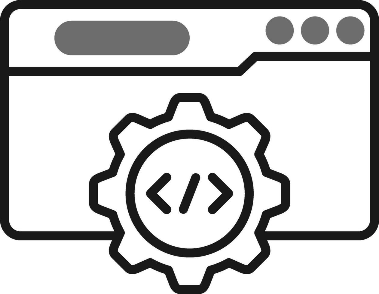 icono de vector de api