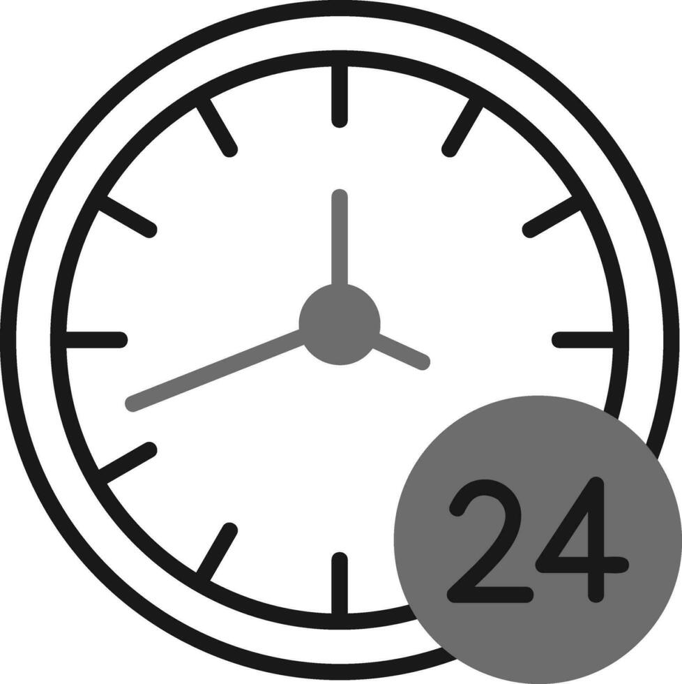 24 Hours Vector Icon