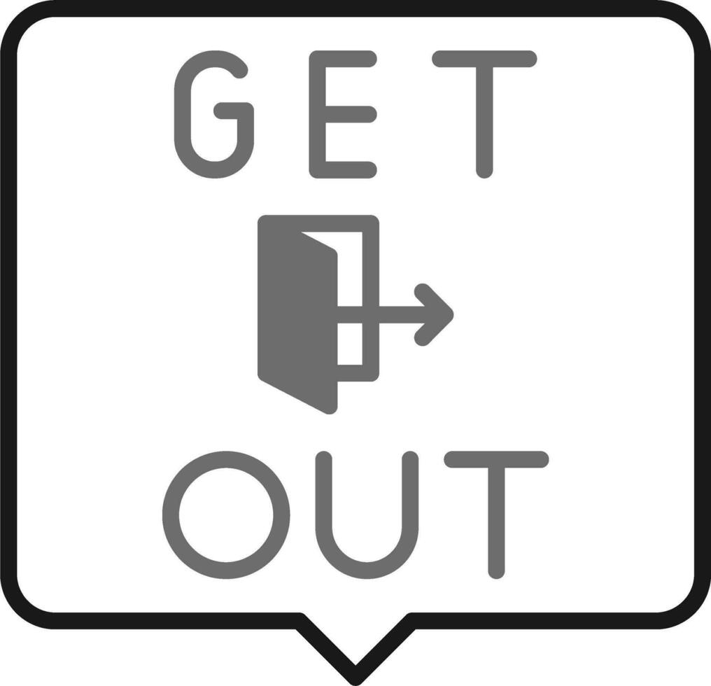 Get Out Vector Icon