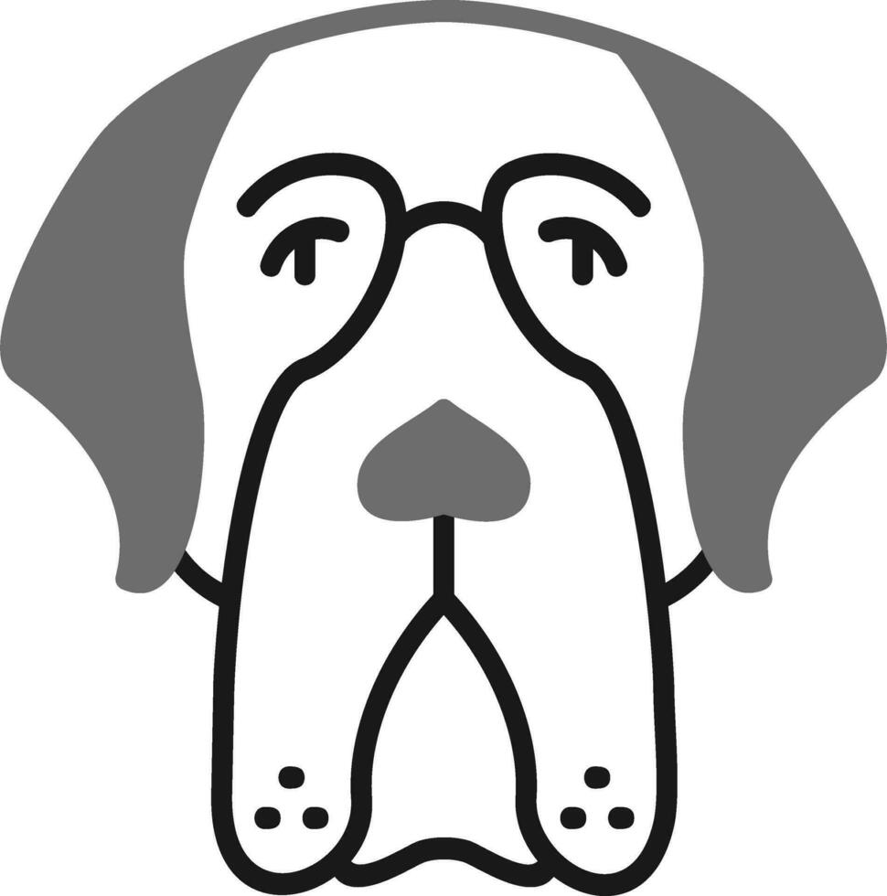 Saint Bernard Vector Icon