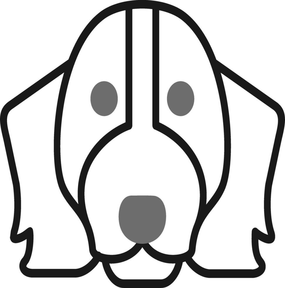 saltador spaniel vector icono