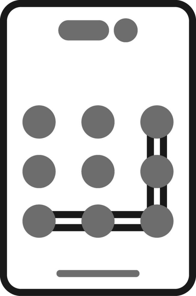 Pattern Lock Vector Icon