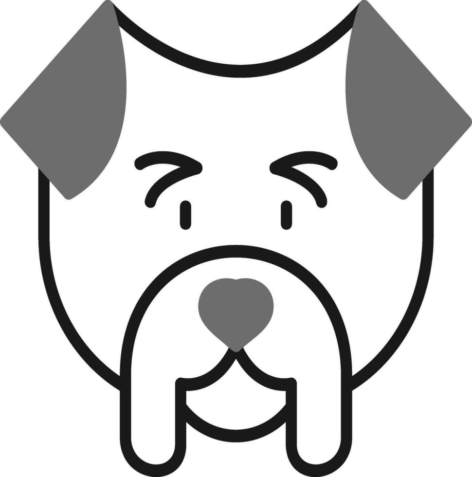 icono de vector de bulldog