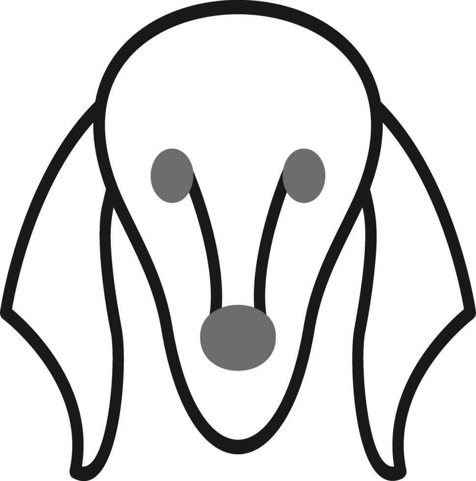 saluki vector icono