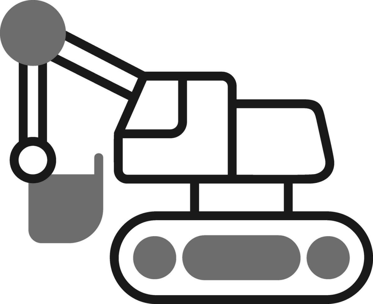 Excavator Vector Icon