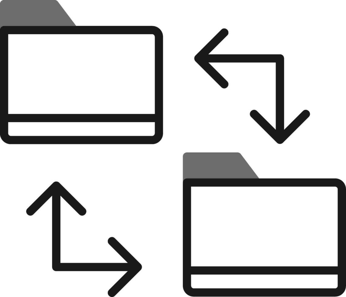 File Sharing Vector Icon