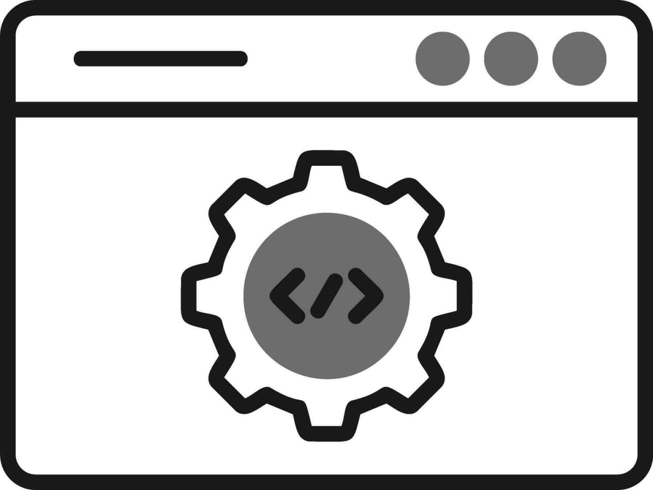 icono de vector de desarrollo web