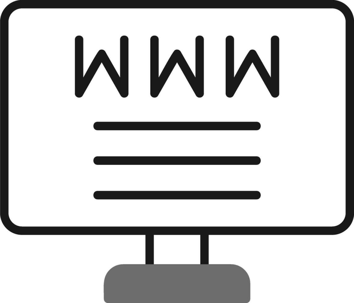 icono de vector de sitio web