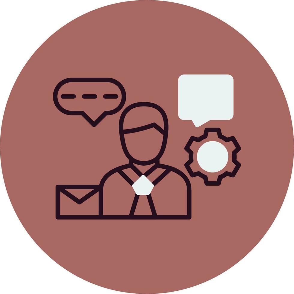 Client Support Vector Icon