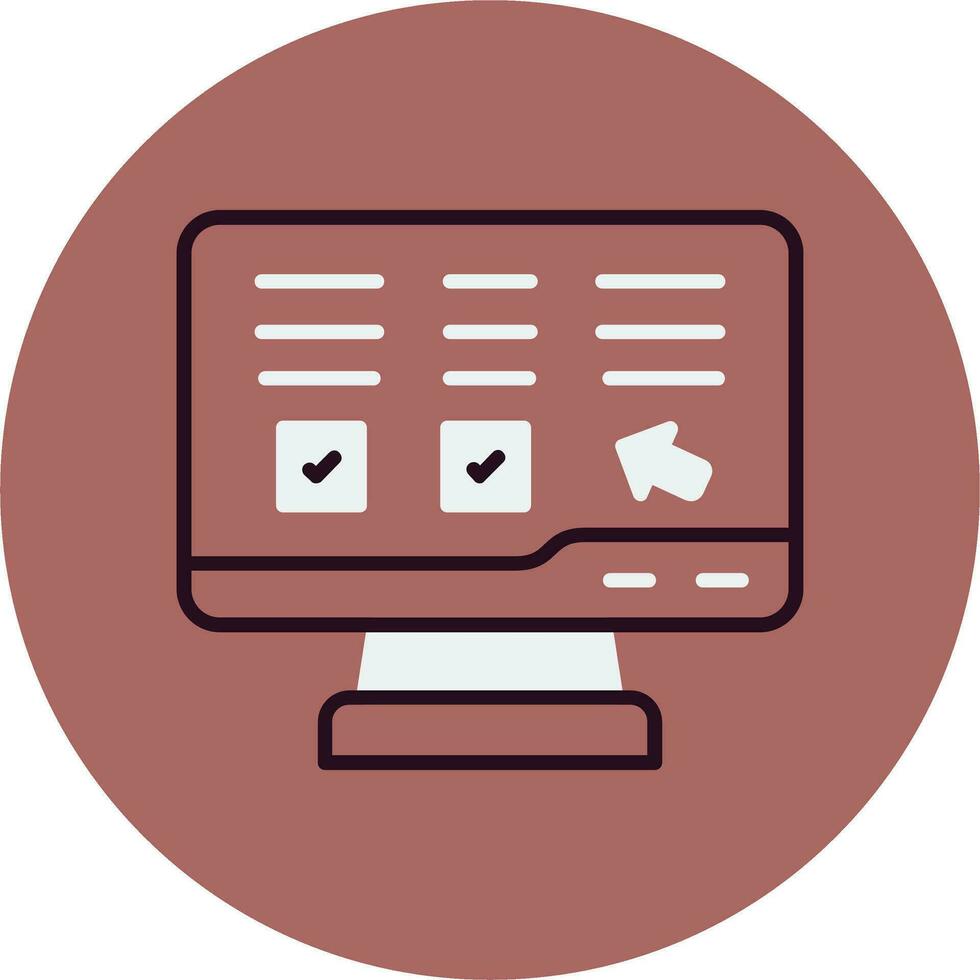Online Lesson Vector Icon