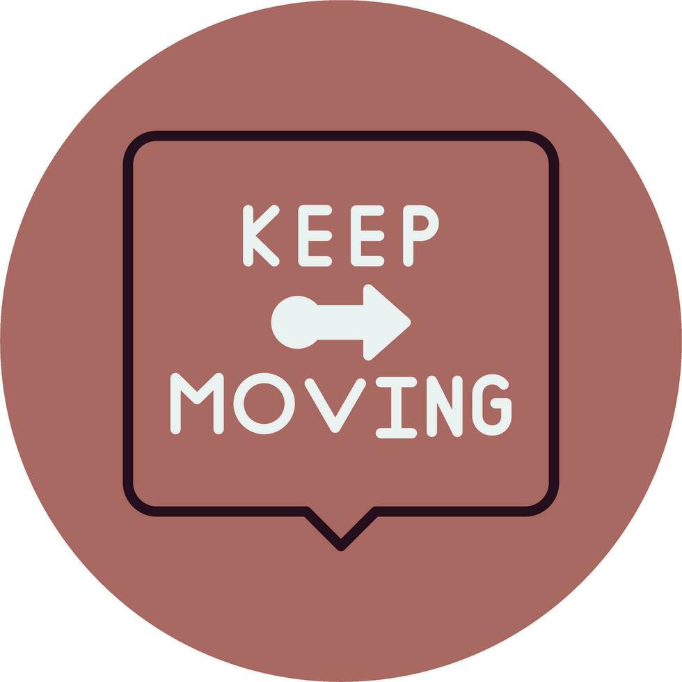 Keep Moving Vector Icon