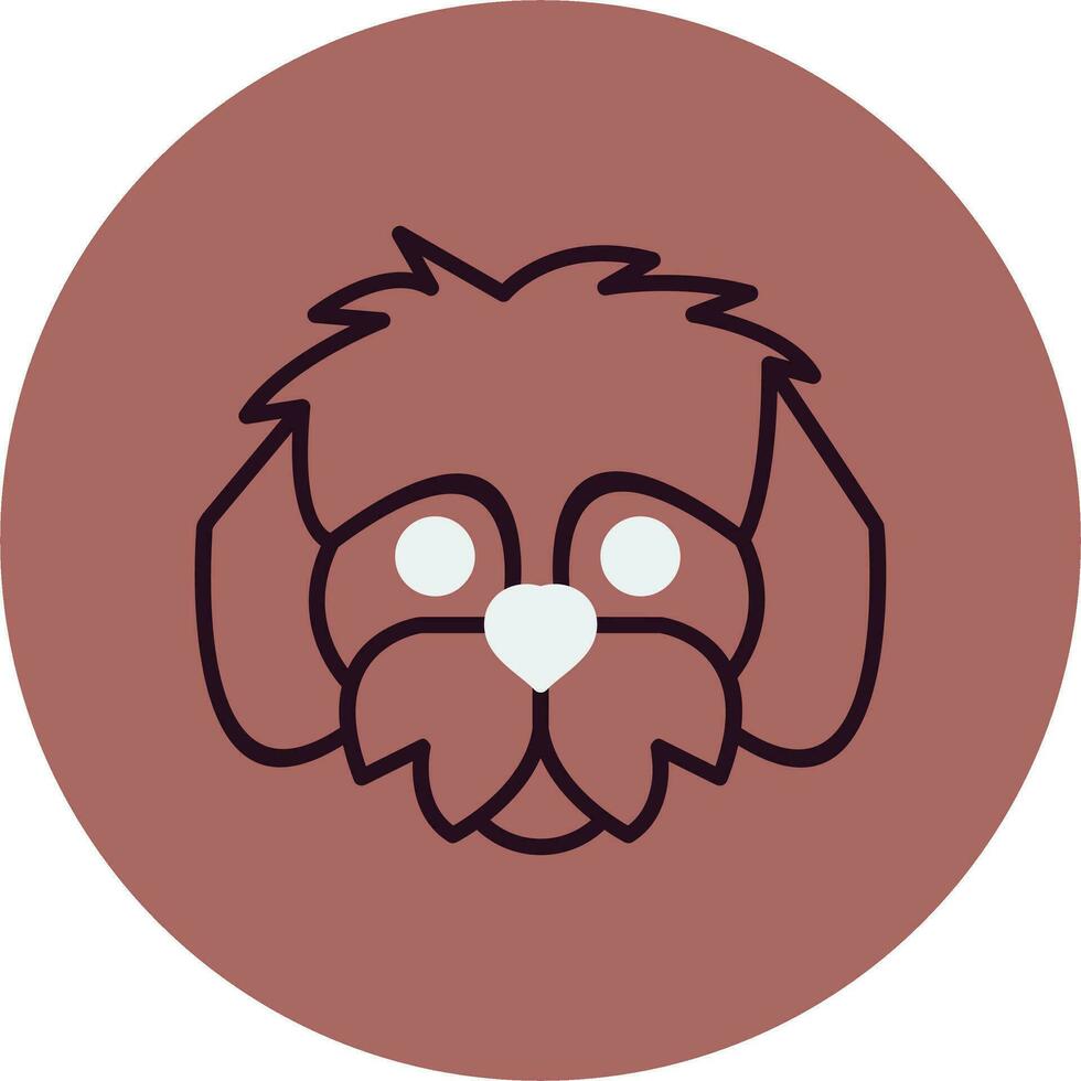 shih tzu vector icono