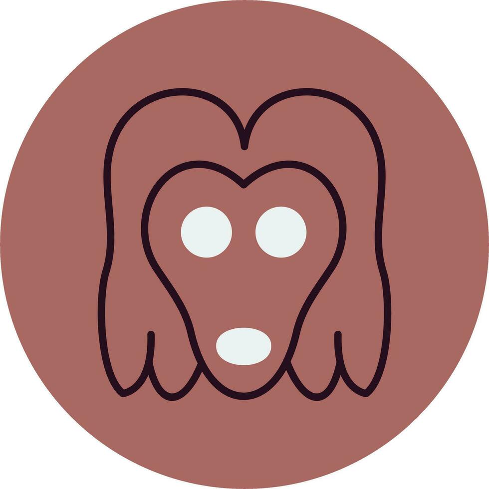 Afghan Hound Vector Icon