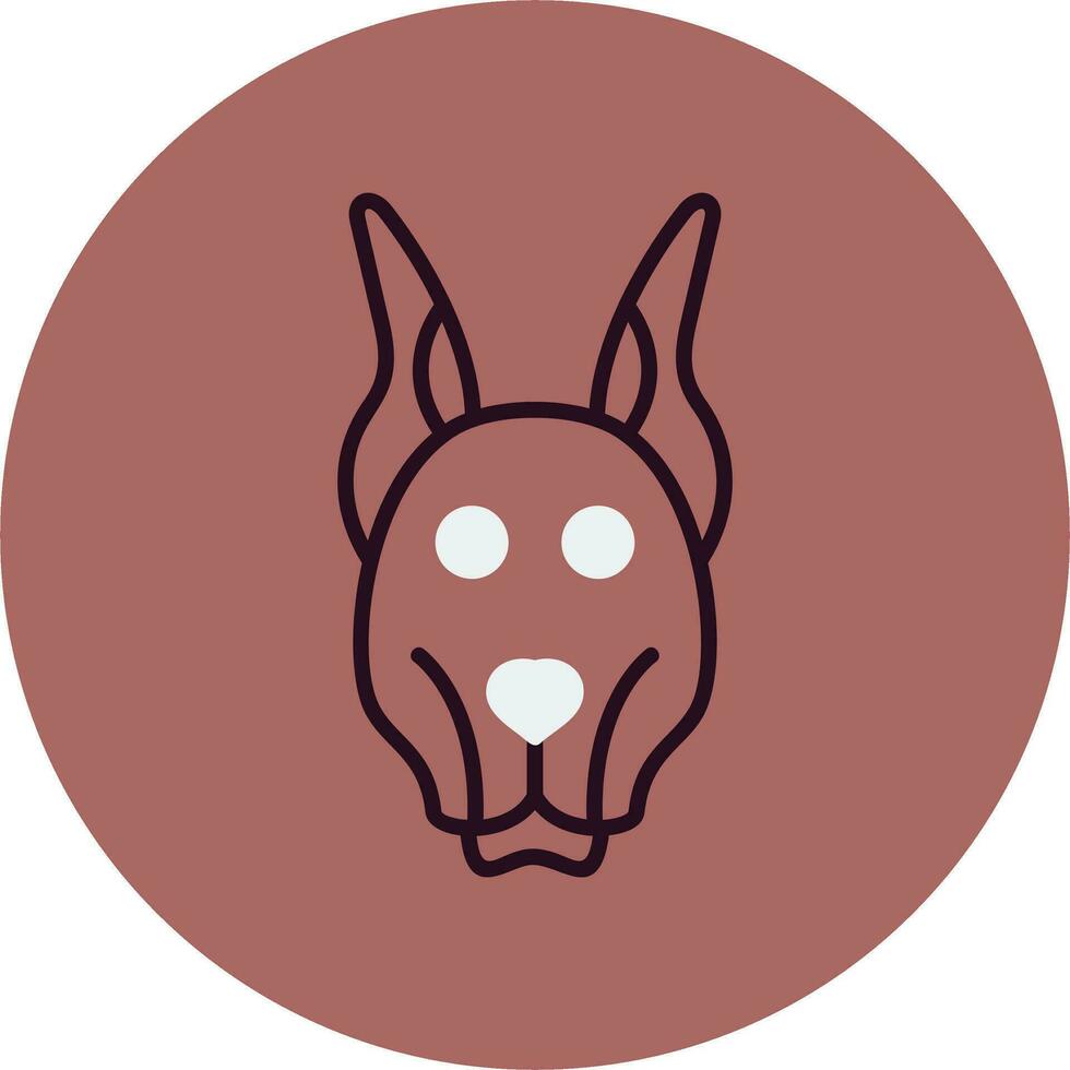 Doberman Vector Icon