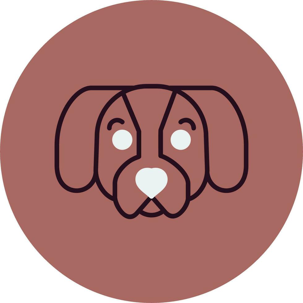 perro tejonero vector icono