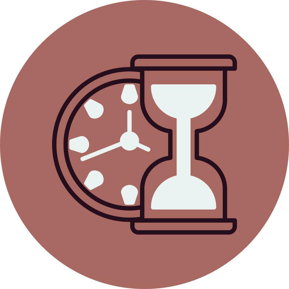 icono de vector de reloj de arena