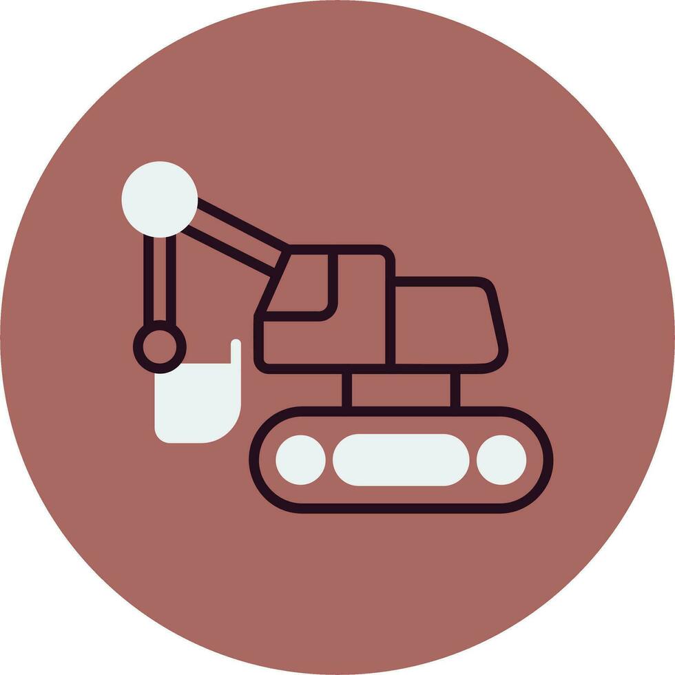 Excavator Vector Icon