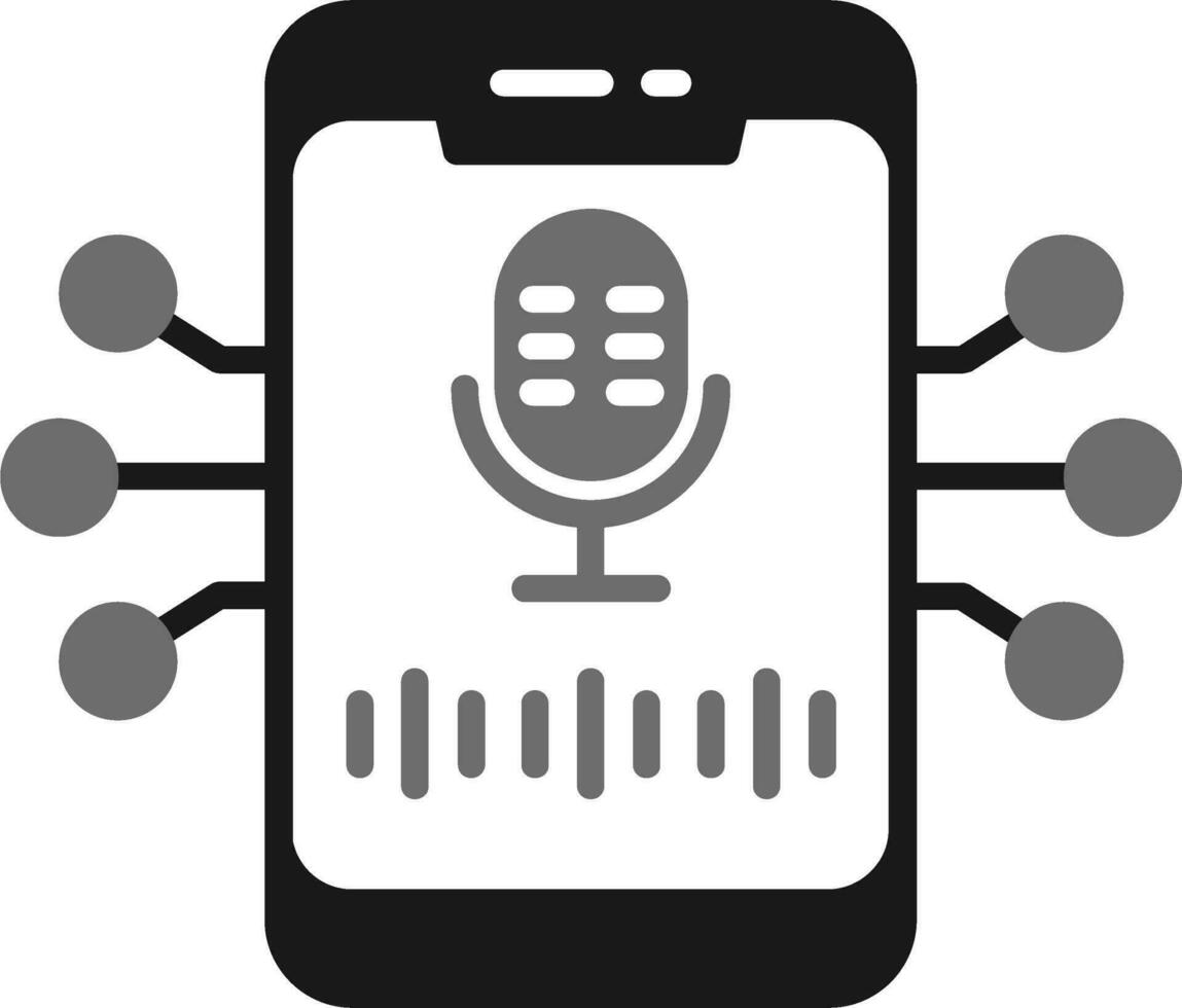 Voice Assistant Vector Icon