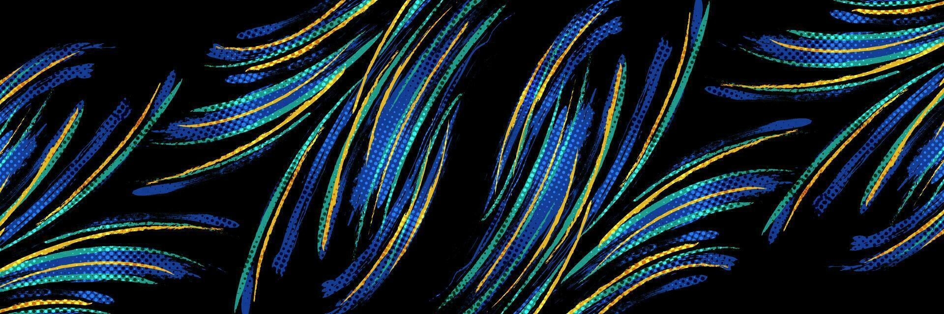 Abstract Brush Background with Sporty Style and Halftone Effect. Brush Stroke Illustration for Banner, Poster, or Sports Background. Scratch and Texture Elements For Design vector