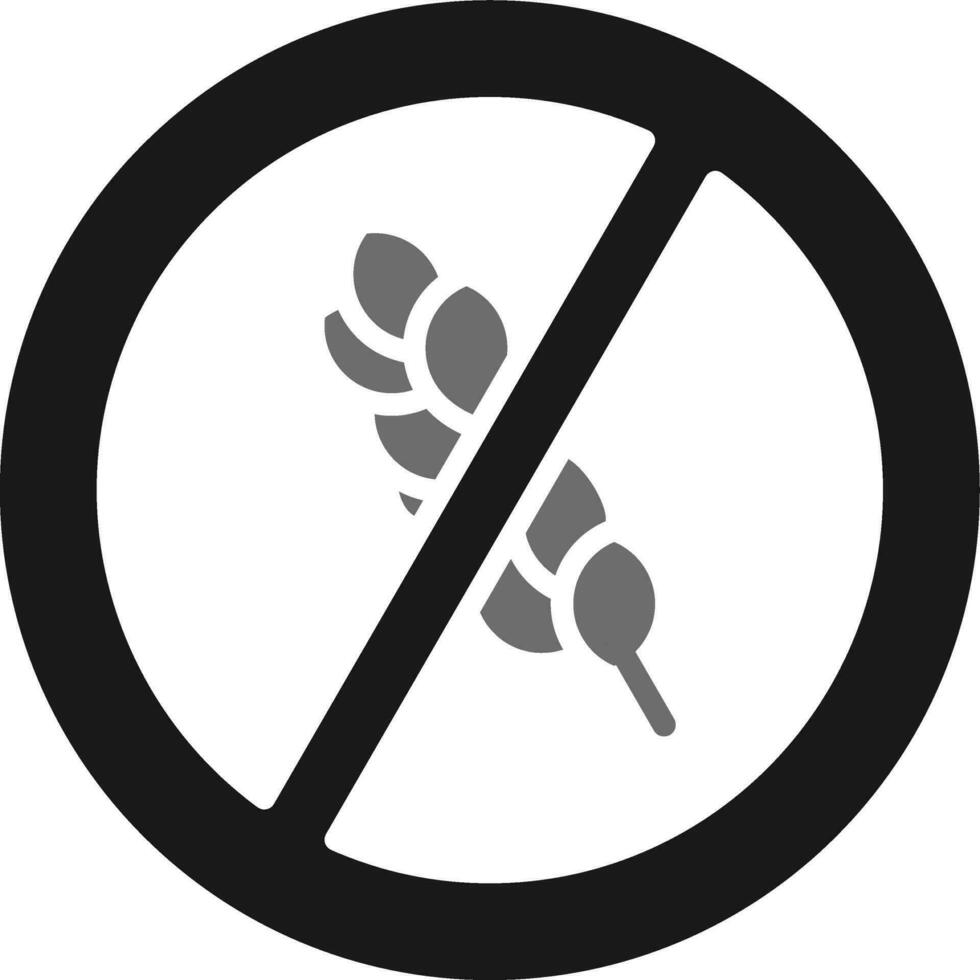 gluten vector icono