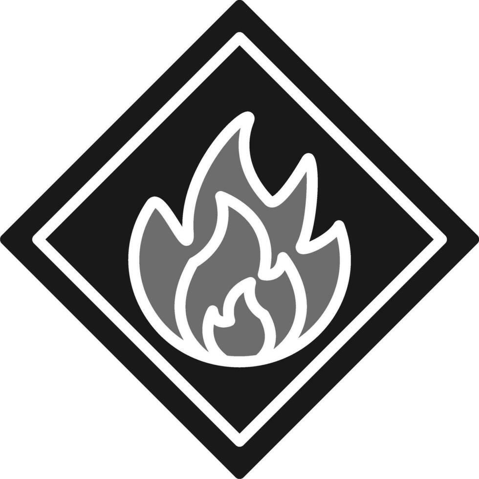 Flammable Vector Icon