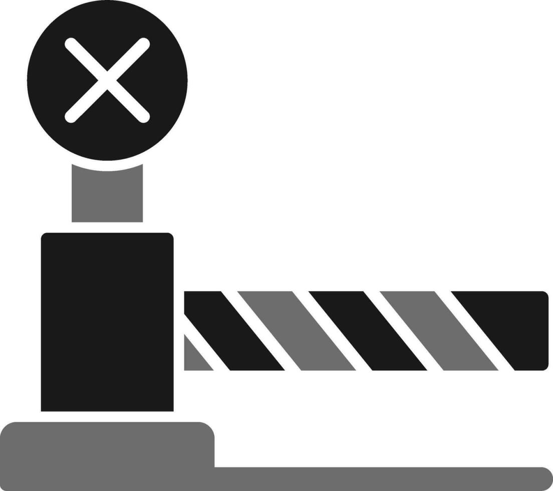 Level Crossing Vector Icon