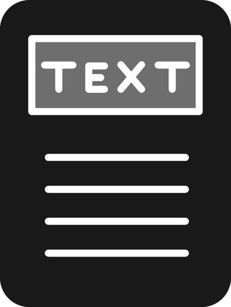 icono de vector de texto