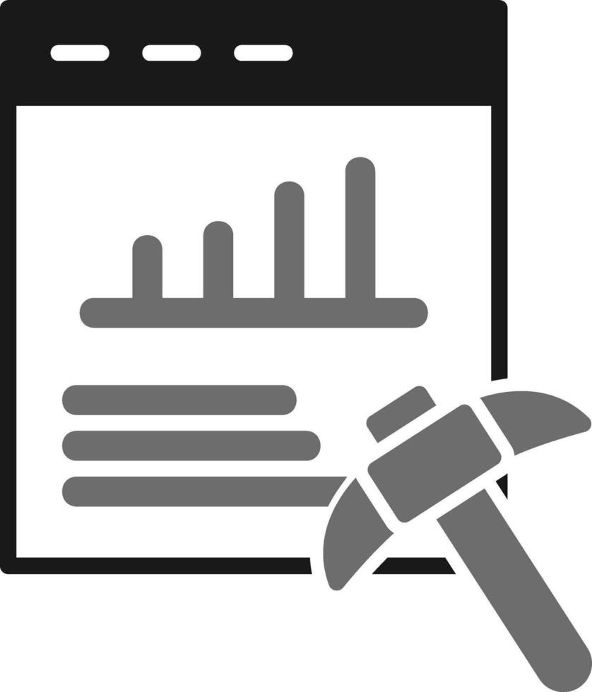 Data Mining Vector Icon