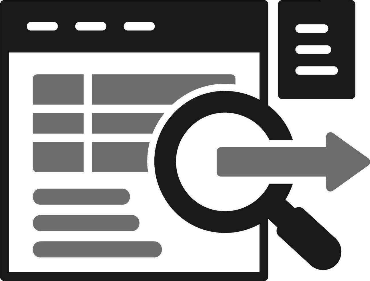 Data Query Vector Icon