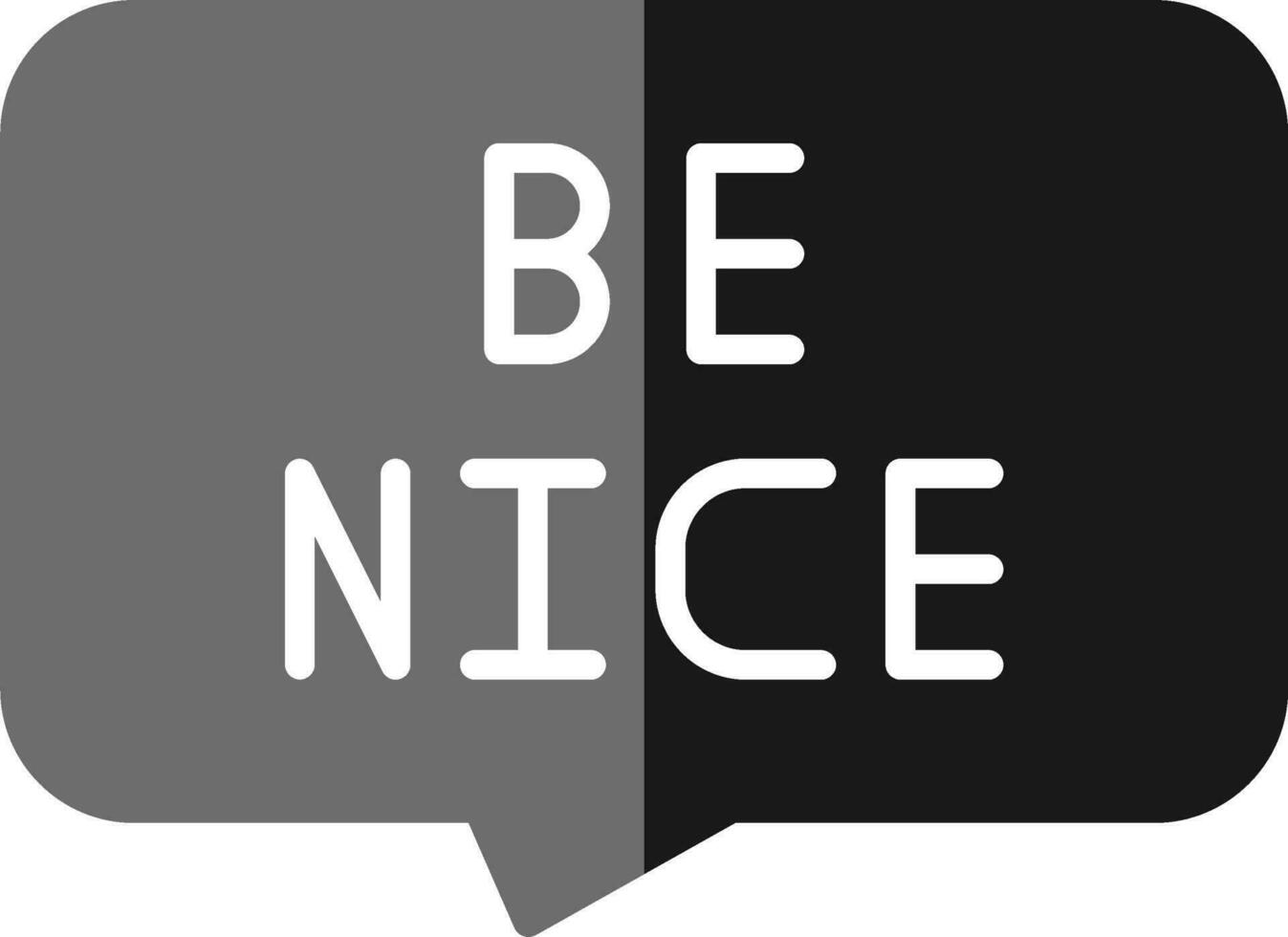 Be Nice Vector Icon