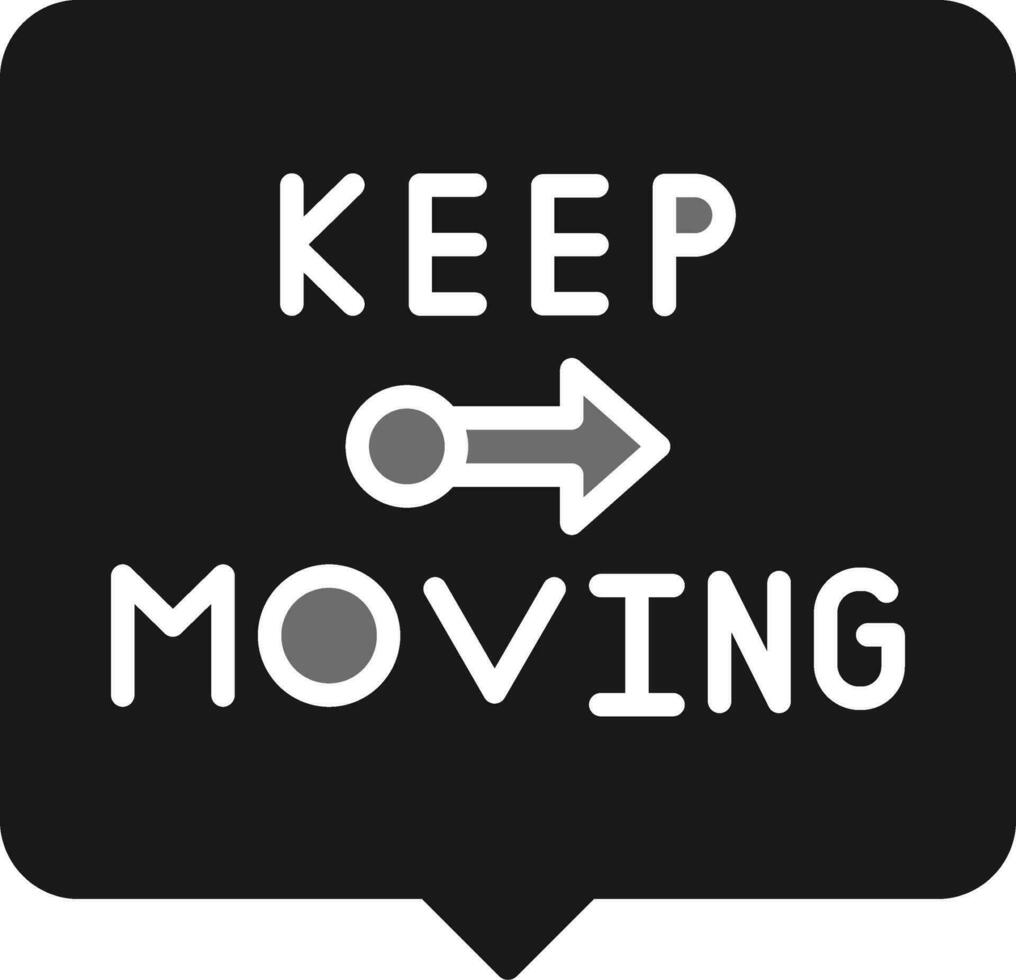 Keep Moving Vector Icon