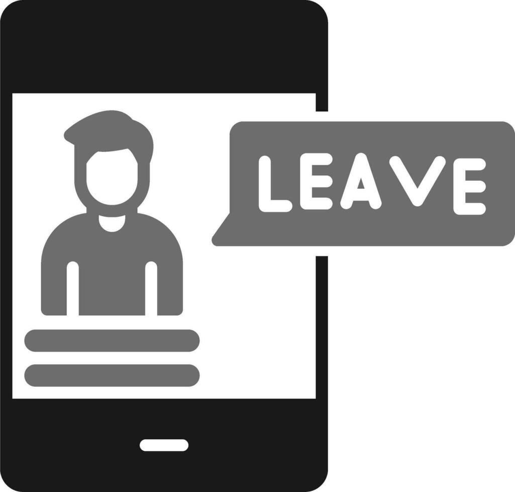 Leave Vector Icon