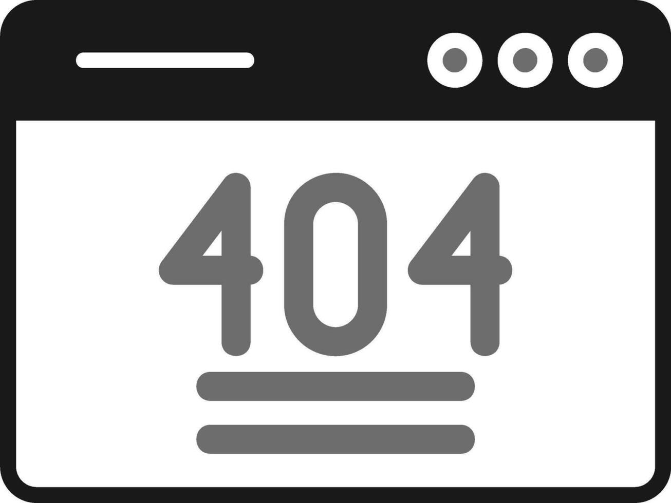 404 Error Vector Icon