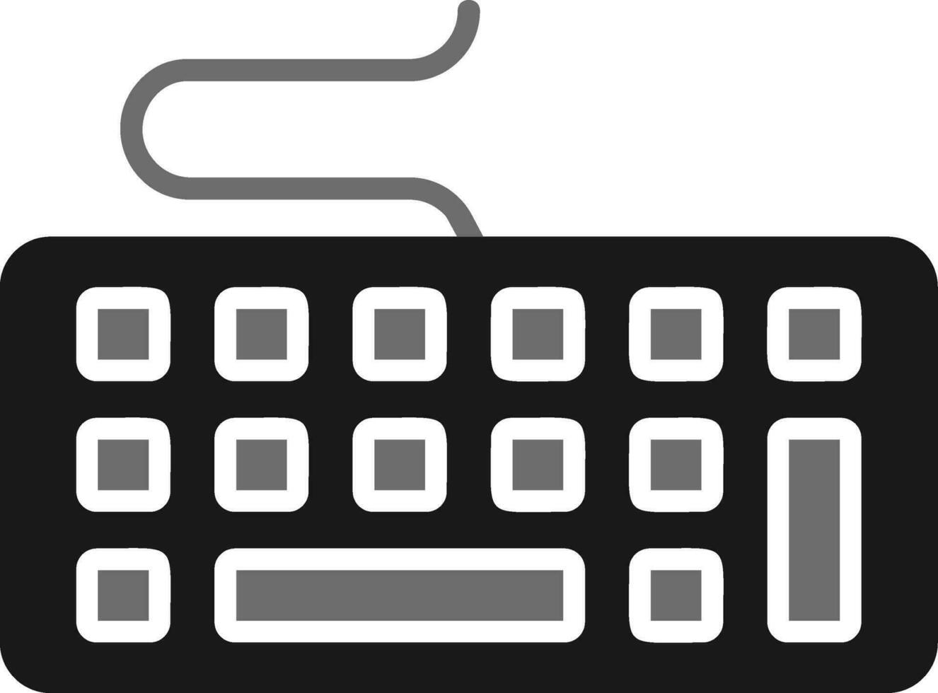 icono de vector de teclado