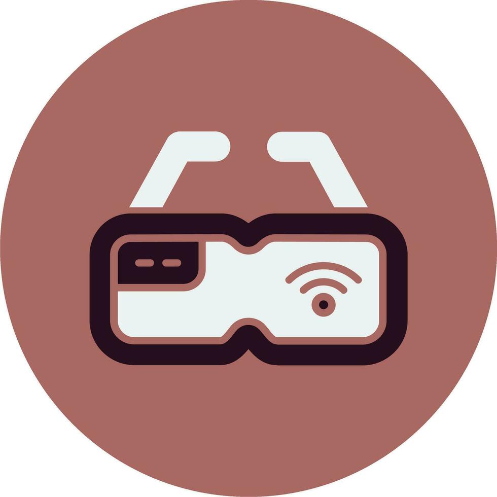 Smart Glasses Vector Icon