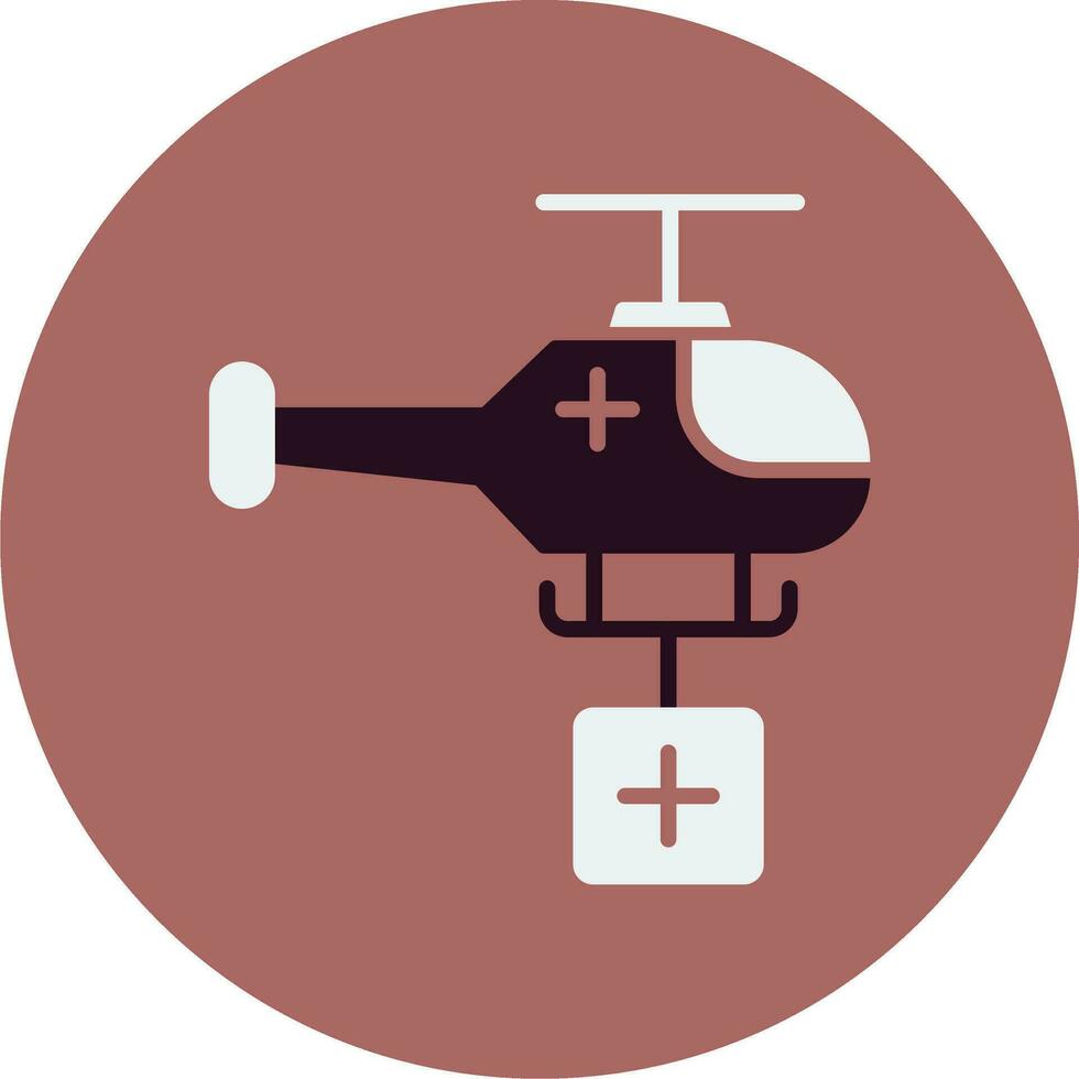 icono de vector de helicóptero