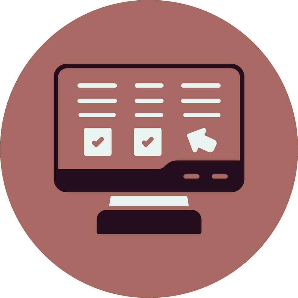 Online Lesson Vector Icon