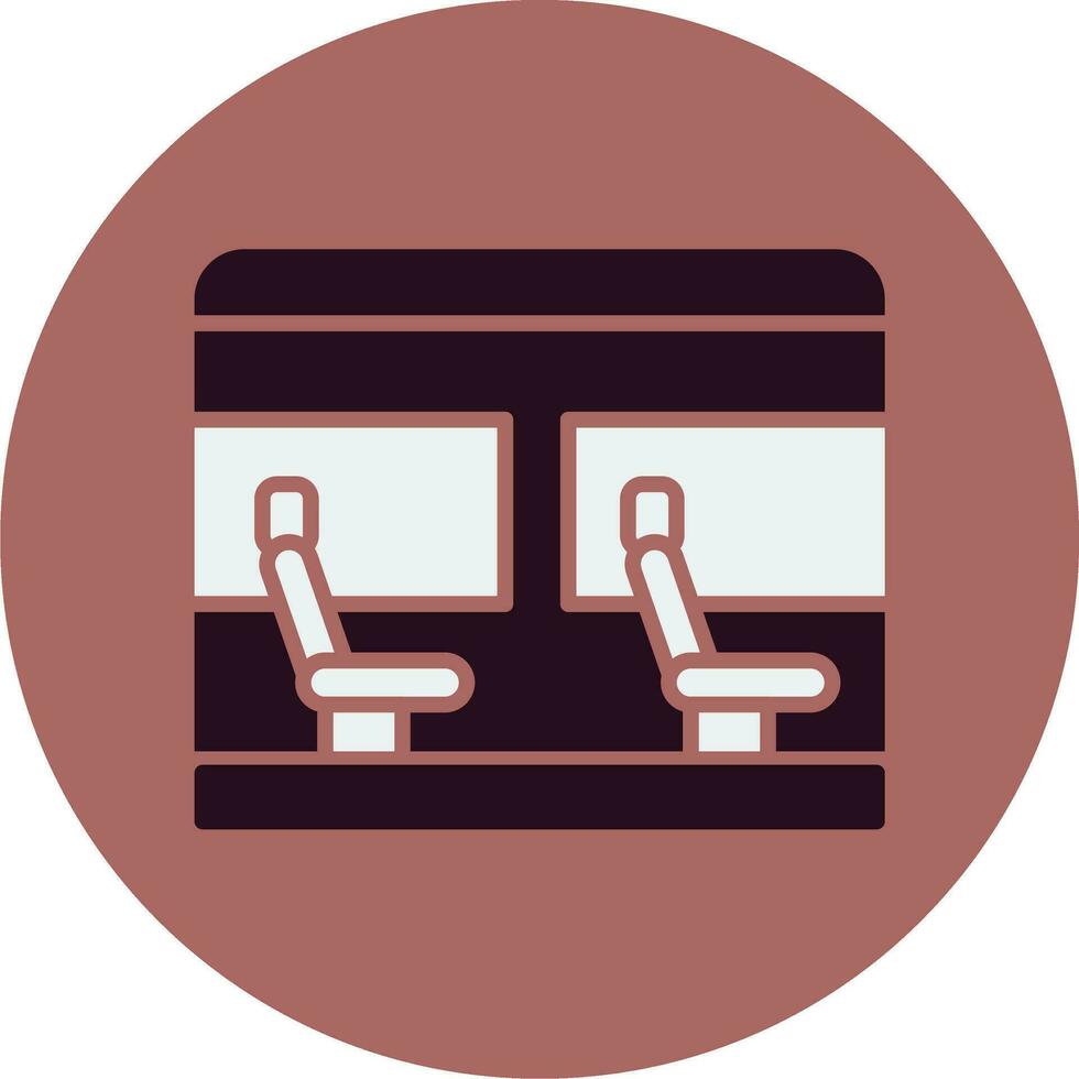 icono de vector de asiento