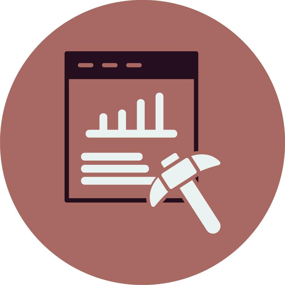 Data Mining Vector Icon