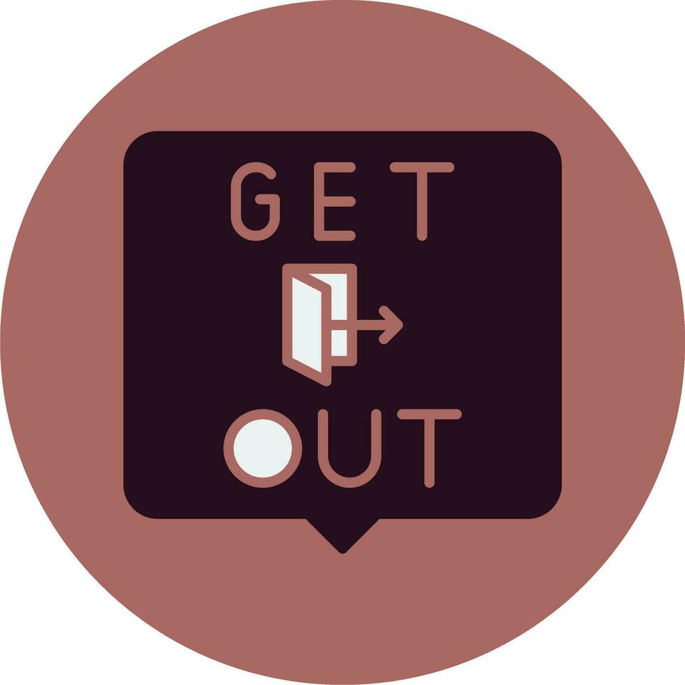 Get Out Vector Icon