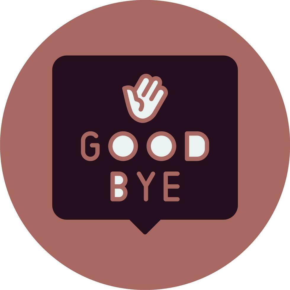 Good Bye Vector Icon
