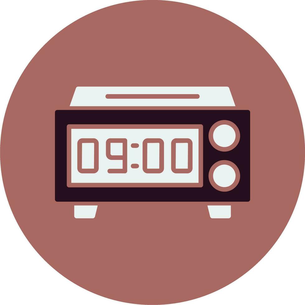 Digital Clock Vector Icon