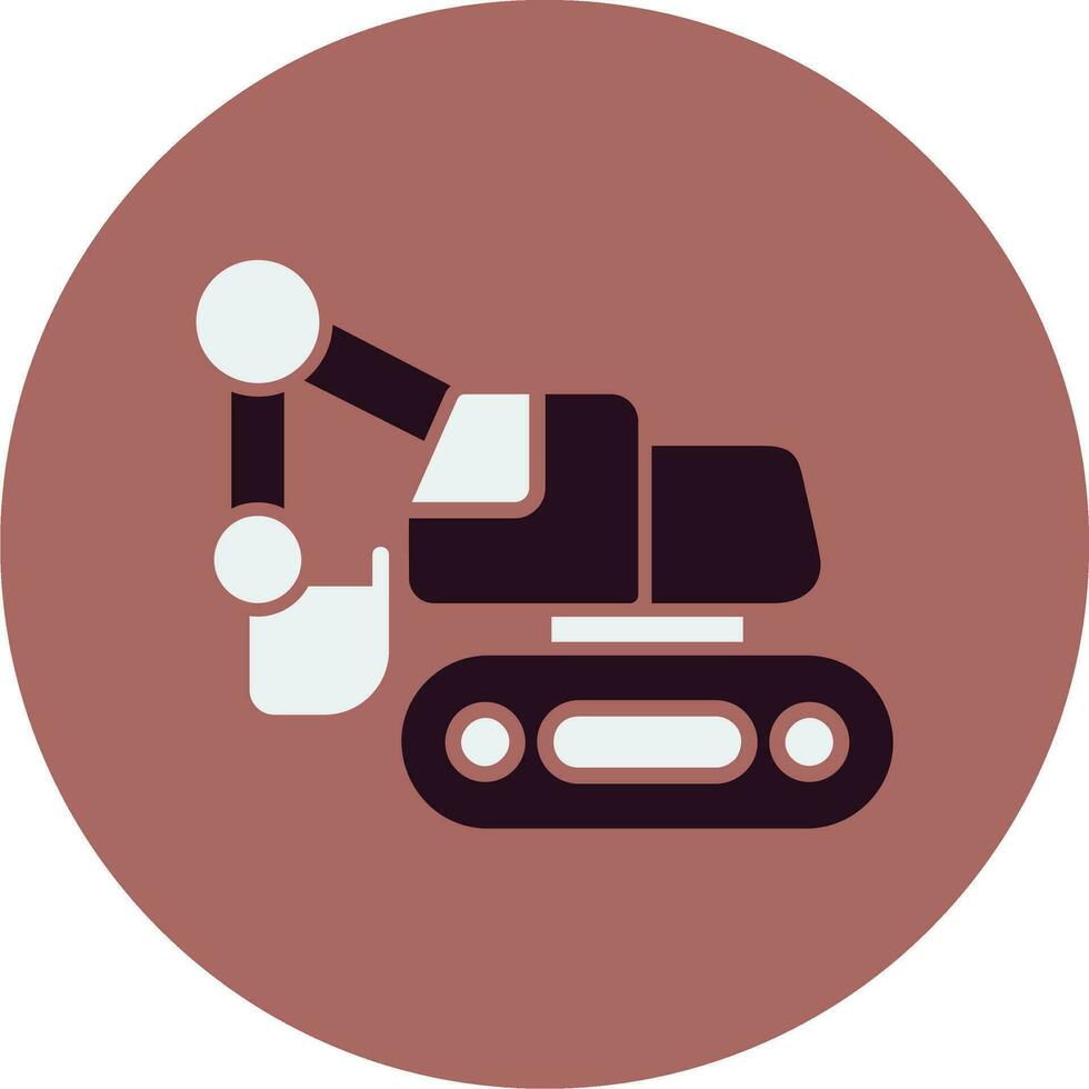 Excavator Vector Icon