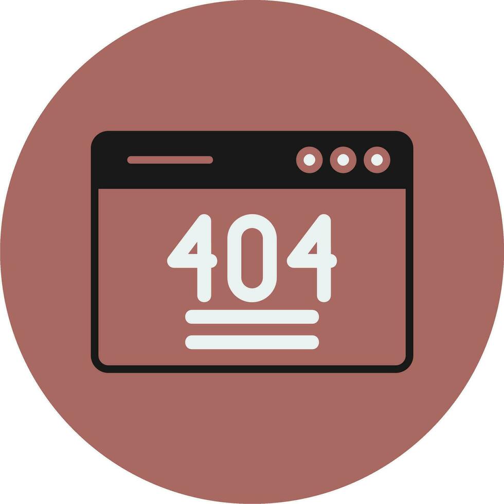 404 Error Vector Icon