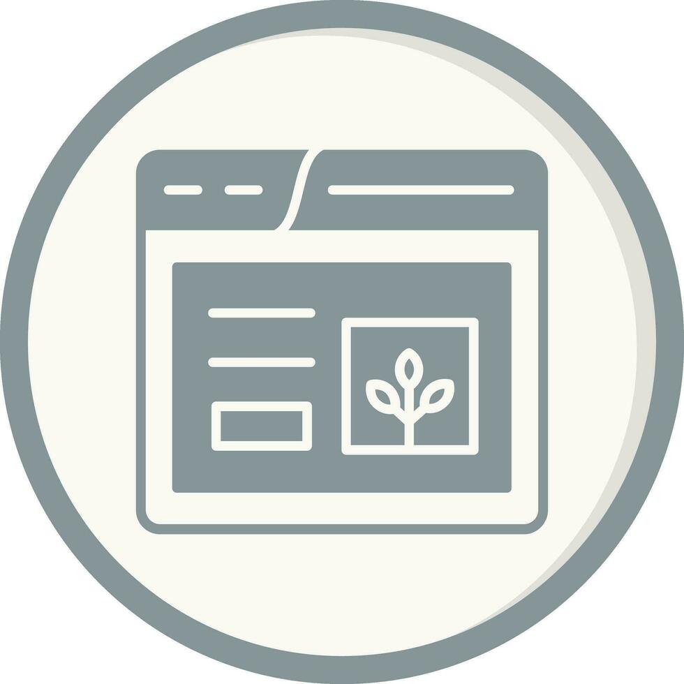 icono de vector de sitio web