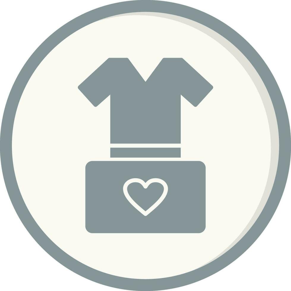 icono de vector de ropa