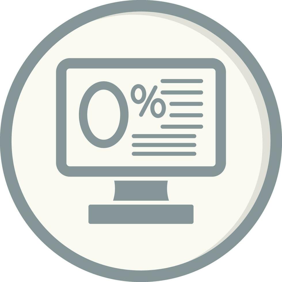 Zero Percent Vector Icon